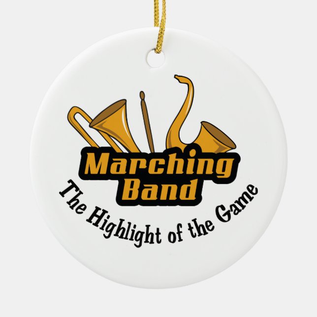 Marching Band Ceramic Ornament (Front)