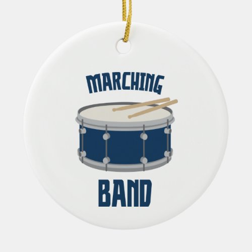 Marching Band Ceramic Ornament