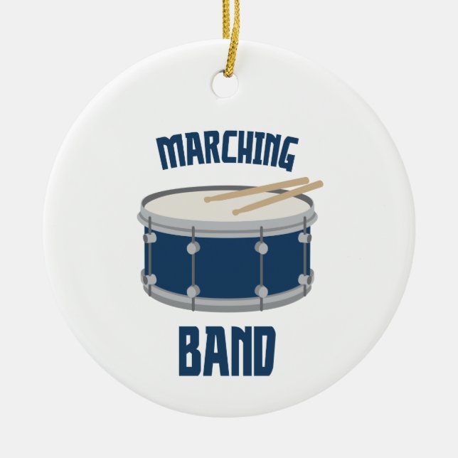 Marching Band Ceramic Ornament (Front)