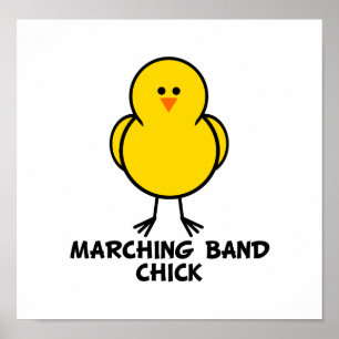 Marching Band Chick Poster