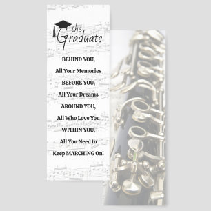 Marching Band Clarinet Graduate Bookmarks