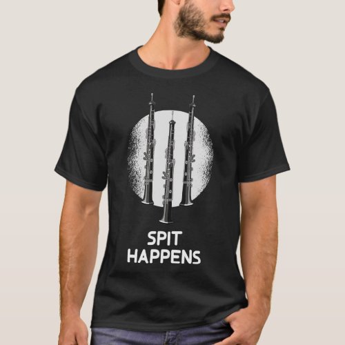 Marching Band Clarinet Musician Clarinetist Spit H T_Shirt