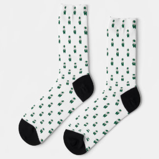 Marching Band Clarinet Rabbit Green Gold Socks