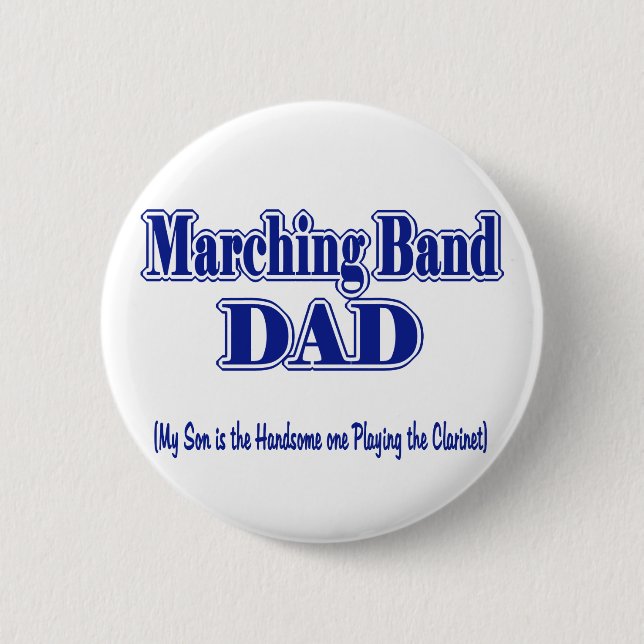 Marching Band Dad/ Clarinet Button (Front)