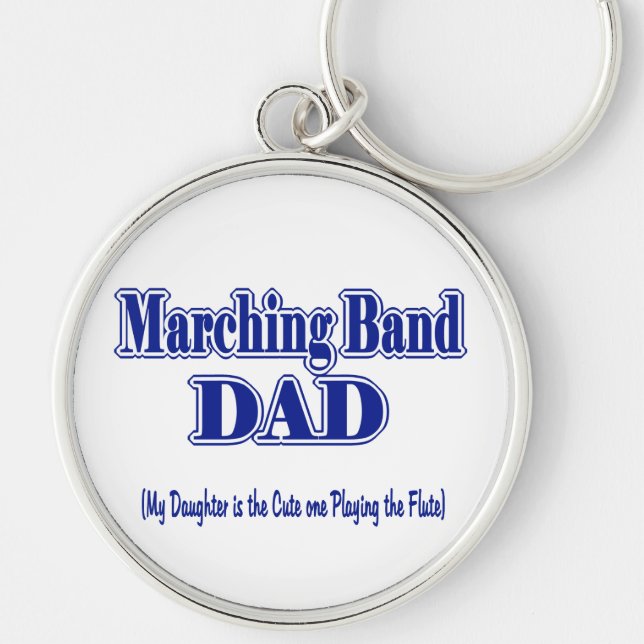 Marching Band Dad/ Flute Keychain (Front)