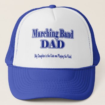 Marching Band Dad/ Flute Trucker Hat by hamitup at Zazzle