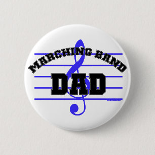 Marching Band Dad Pinback Button
