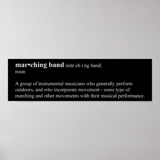 Marching Band Definition Poster