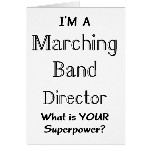 Marching band director