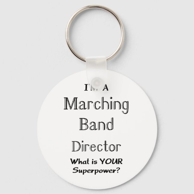 Marching band director keychain (Front)