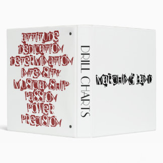 Marching Band Drill Chart D-Ring Binder