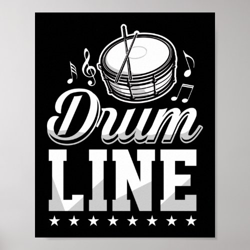 Marching Band Drum Corps Drumline Mom Poster