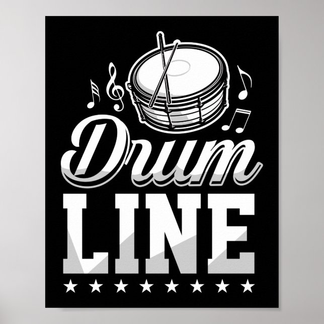 Marching Band Drum Corps Drumline Mom Poster (Front)