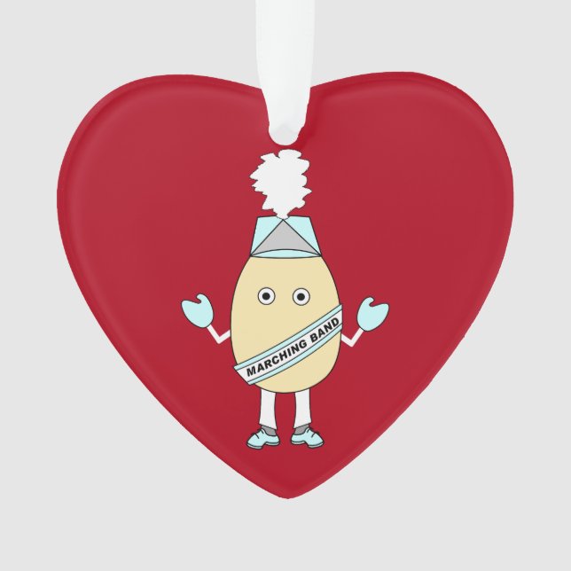 Marching Band Egghead  Ornament (Front)