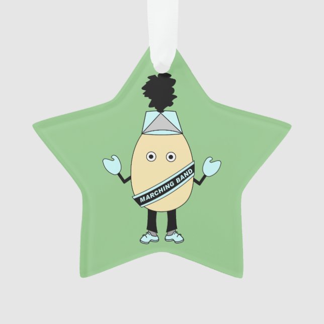Marching Band Egghead  Ornament (Front)
