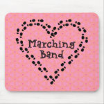 Marching Band Footprints Heart