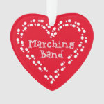Marching Band Footprints Heart