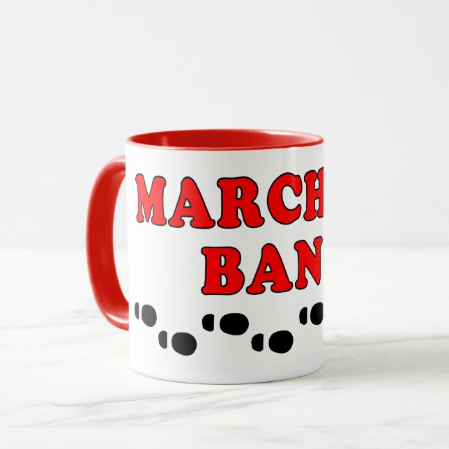 Marching Band Footprints Mug (Front Left)