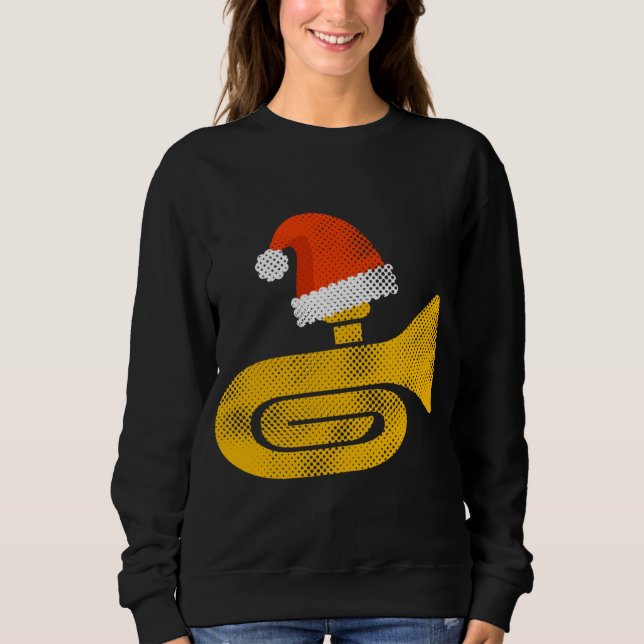 Marching Band Funny Tuba Sweatshirt (Front)
