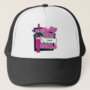Marching Band Geek Pink Trucker Hat
