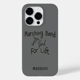Marching Band Geek Typography Name Case-Mate iPhone 14 Pro Case