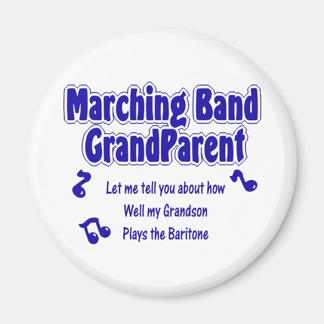 Marching Band Grandparent/ Baritone Magnet (Front)
