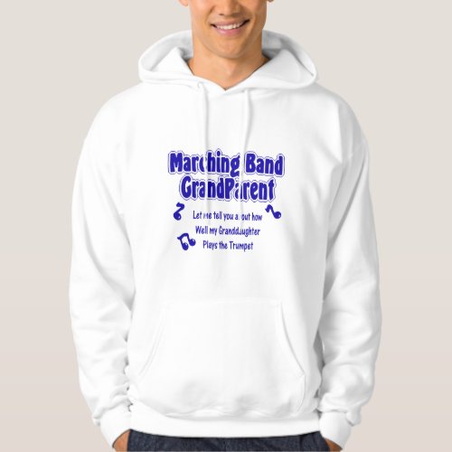 Marching Band Grandparent Trumpet Hoodie