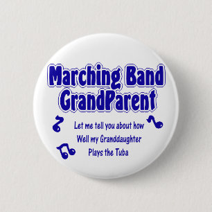Marching Band Grandparent/ Tuba Button