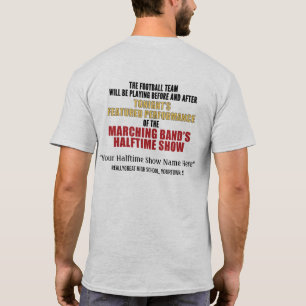 Marching Band Halftime Show (back) Custom Shirt