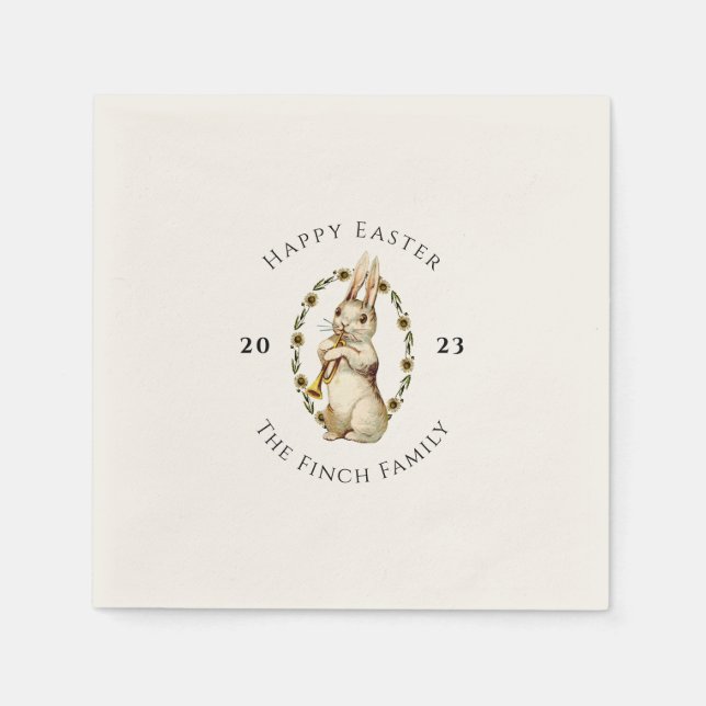 Marching Band Happy Easter Napkins (Front)