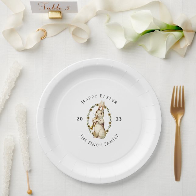 Marching Band Happy Easter Paper Plates (Wedding)