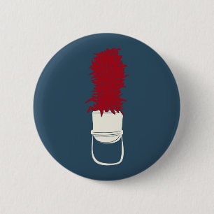 Marching Band Hat with Feathers Button