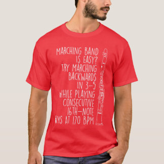 Marching Band Is Easy Music Clarinet Player Clarin T-Shirt