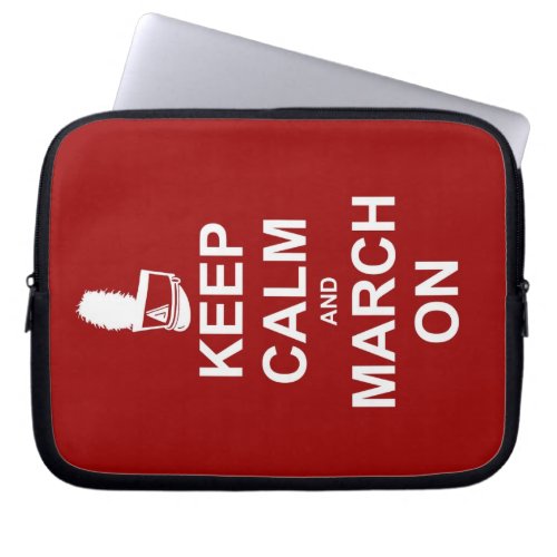 Marching Band Keep Calm and March On Laptop Sleeve