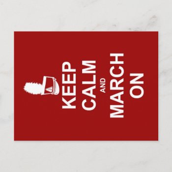 Marching Band Keep Calm | Custom Postcard by OffRecord at Zazzle