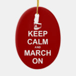 Marching Band Keep Calm | Musician Ceramic Ornament at Zazzle