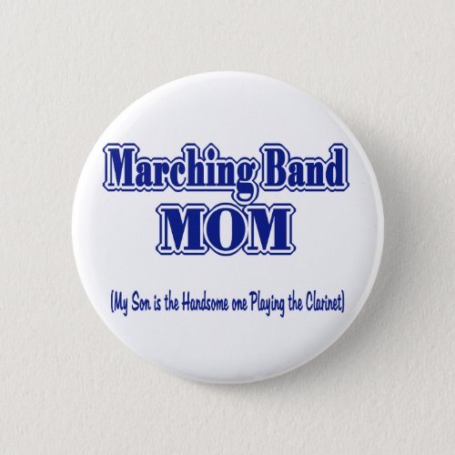 Marching Band Mom Clarinet Button