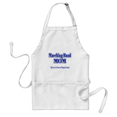 Marching Band Mom Drums Adult Apron
