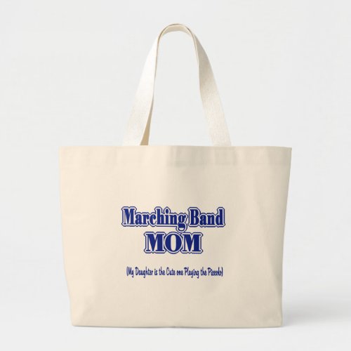 Marching Band Mom Piccolo Large Tote Bag