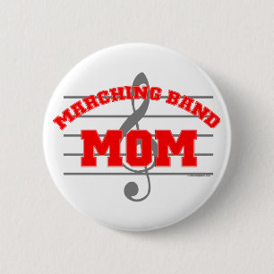 Marching Band Mom Pinback Button