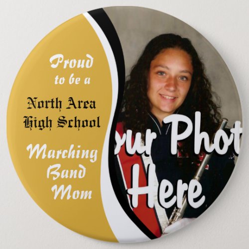 Marching Band Mom Pinback Button