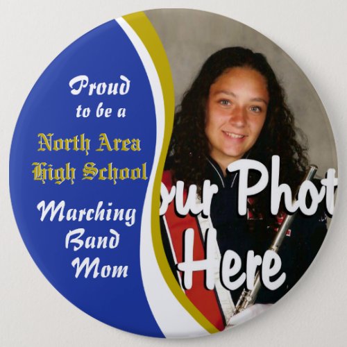Marching Band Mom Pinback Button
