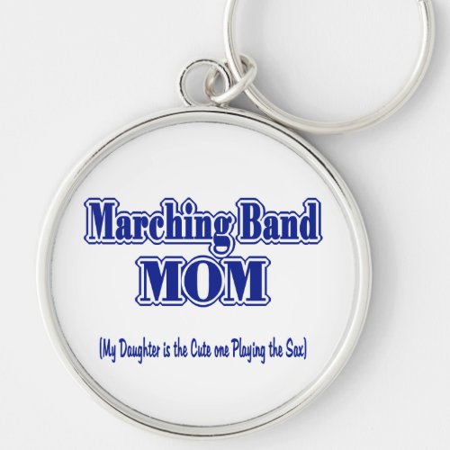 Marching Band Mom Sax Keychain