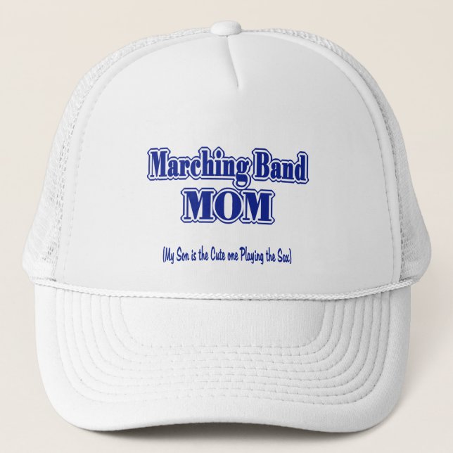 Marching Band Mom/ Saxophone Trucker Hat (Front)