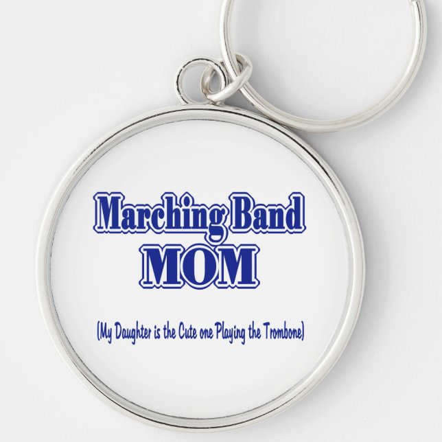 Marching Band Mom/ Trombone Keychain (Front)