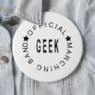 Marching Band Official Geek Button