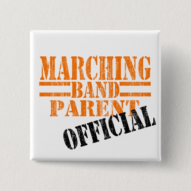 Marching Band Parent Stamped Button (Front)