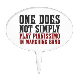 Marching Band Pianissimo Cake Topper