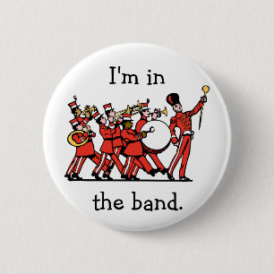 Marching Band Pinback Button