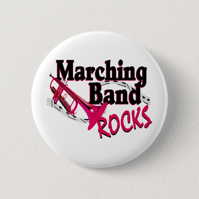 Marching Band Rocks Button (Front)